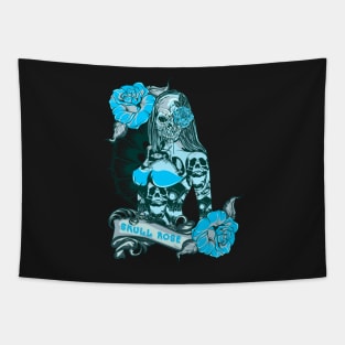 Skull Rose Tapestry