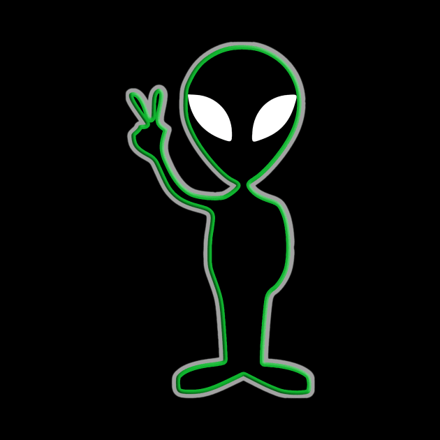 alien peace dude by rclsivcreative