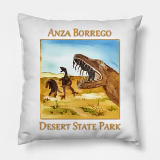 Anza Borrego Desert State Park Dinosaurs Pillow