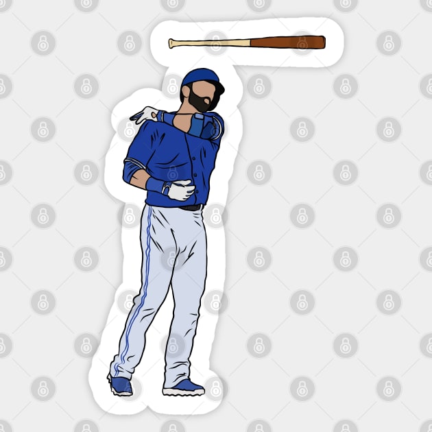 Jose Bautista Bat Flip - Jose Bautista - Sticker