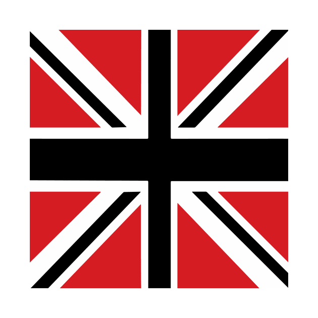 Manchester Red White Black Union Jack Flag by Culture-Factory