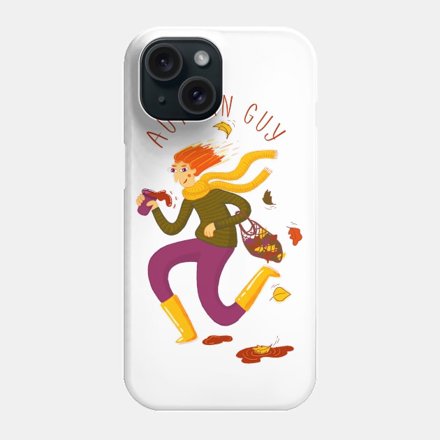 autumn guy Phone Case by ksuugu