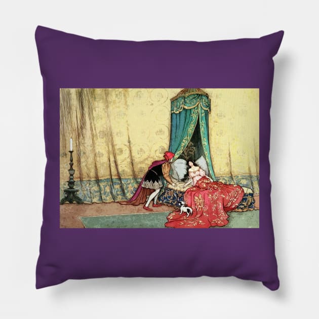 Sleeping Beauty - Warwick Goble Pillow by forgottenbeauty