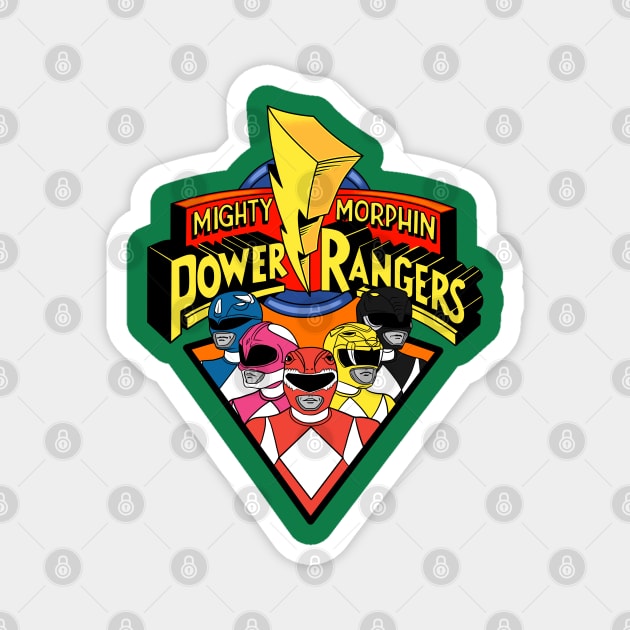 Mighty Morphin Power Rangers Magnet by OniSide