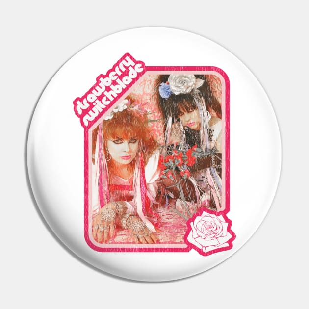 Strawberry Switchblade Pin by darklordpug