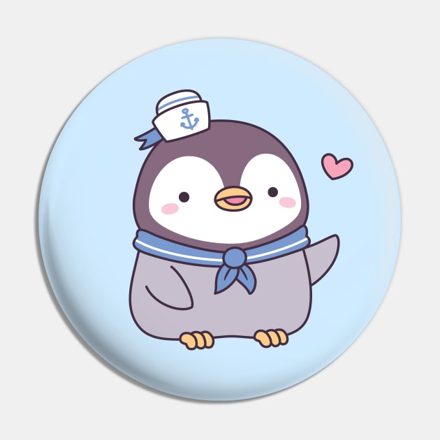 Cute Little Penguin Sailor Crew Pin by rustydoodle