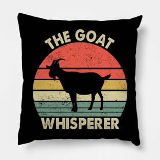 The Goat Whisperer Funny Goat Lover Farmer Pillow