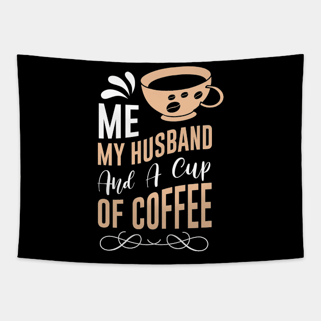 Funny Cup of Coffee Tee Coffee lover must have Tapestry by Ken Adams Store