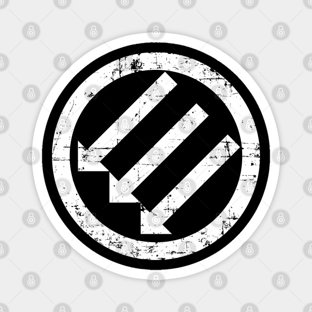 Antifa Post Wwii Anti Fascism Anti Fascist Action Anti Racism Symbol White Distress Antifa Magnet Teepublic