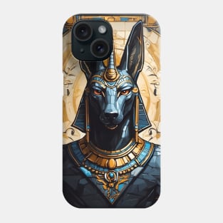 Anubis In Mosaic Style Phone Case