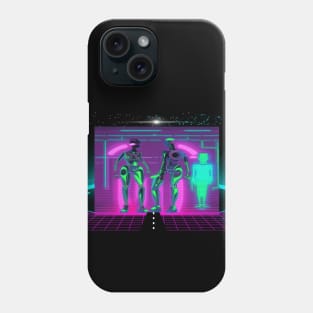 Synthwave Neon Robotic Graphic Phone Case