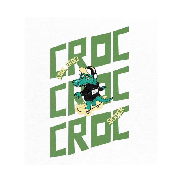 Cool Croc Skater by TheArtNerd