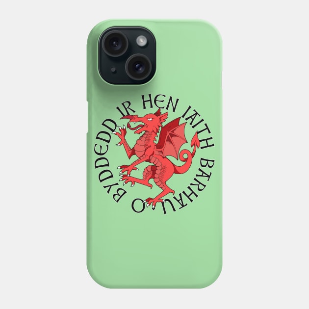 Heraldic Welsh Dragon Phone Case by Skarmaiden