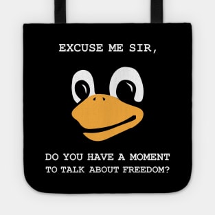 Lord and Saviour Tux Penguin Linux Religion Tote