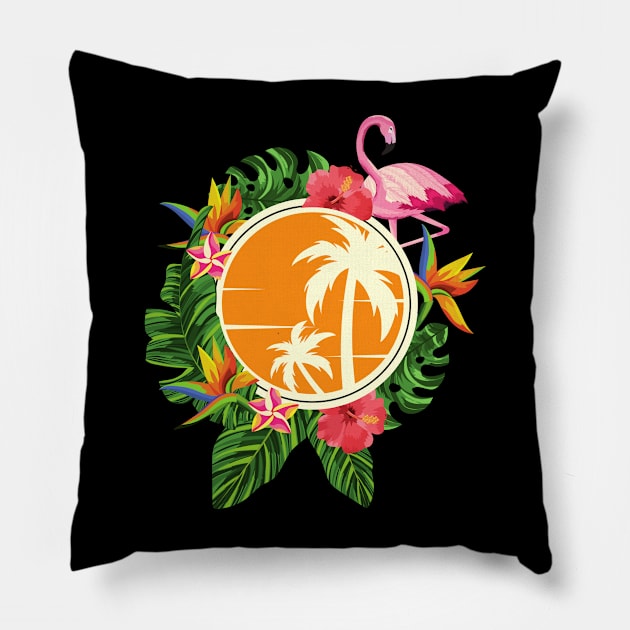 Tropical Paradise Pillow by Calmavibes