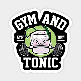 Gym and Tonic Cute Drink and Workout Magnet