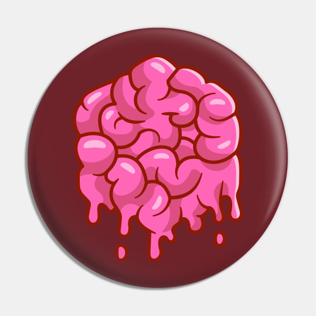 Brain Melt Cartoon Pin by Catalyst Labs