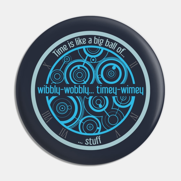 Timey-Wimey Navy Pin by jaheira