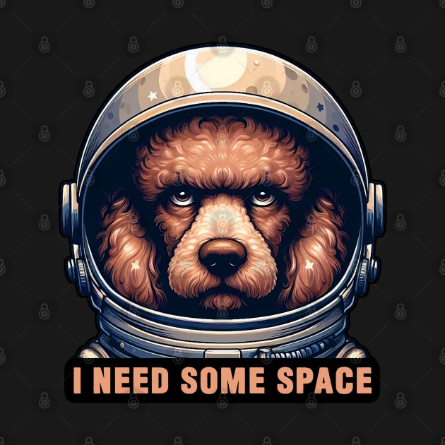 I Need Some Space meme Poodle Dog Astronaut by Plushism