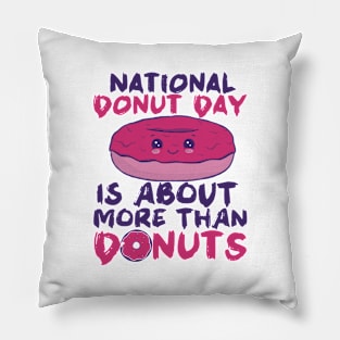 National Donut Day Is About More Than Donuts, Cute Donut Love Gift Pillow