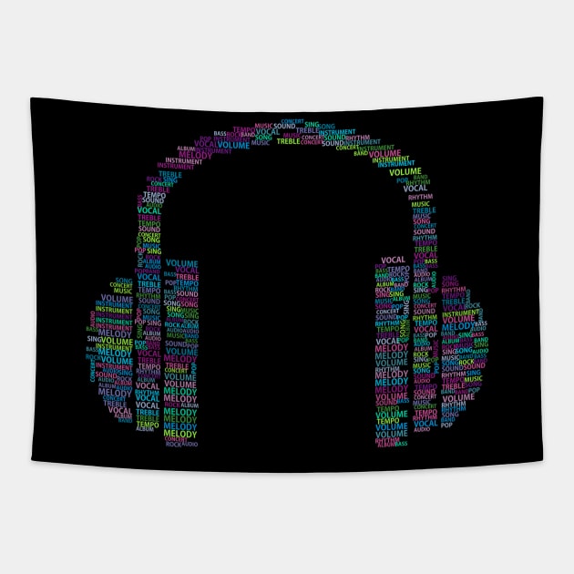 Headset Tapestry by Bayumahardhika