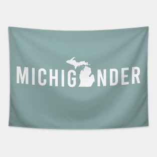 Proud Michigander, Michigan Pride from Midwest Mitten State Tapestry