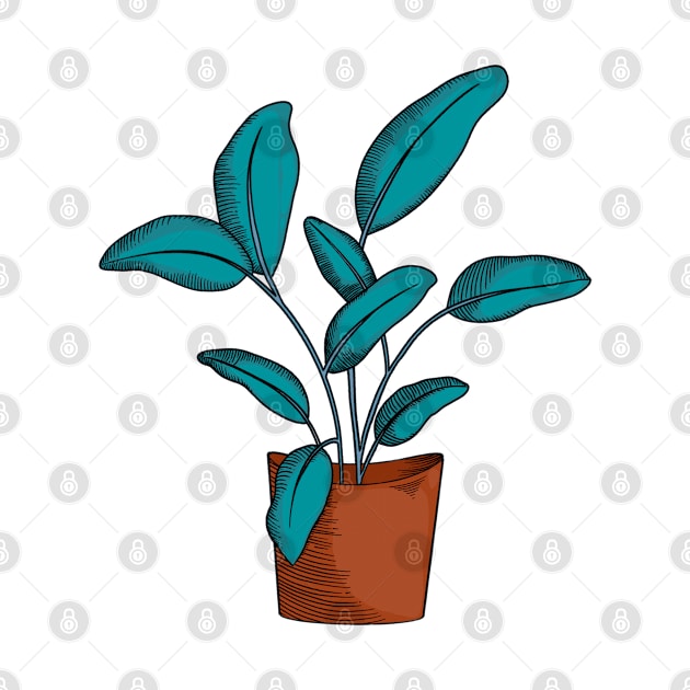 Fun houseplant graphic by Mixmediarts 