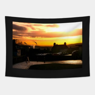 Beautiful scottish sunset Tapestry