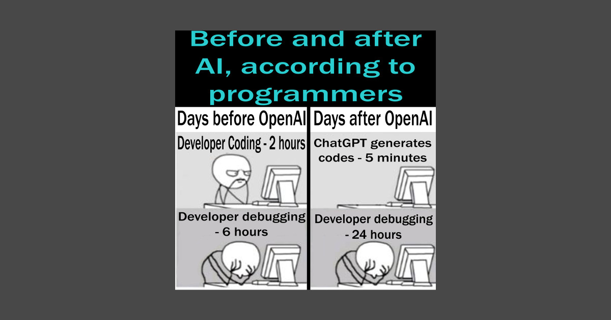 Before and after OpenAI and ChatGPT, according to programmers - Chatgpt ...