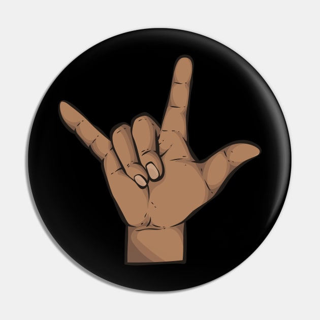 Black Hand Pin by TambuStore