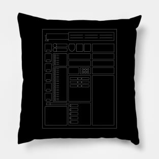 Rollplay Guild: Character Sheet Pillow