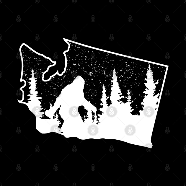 Washington Bigfoot State by Tesszero