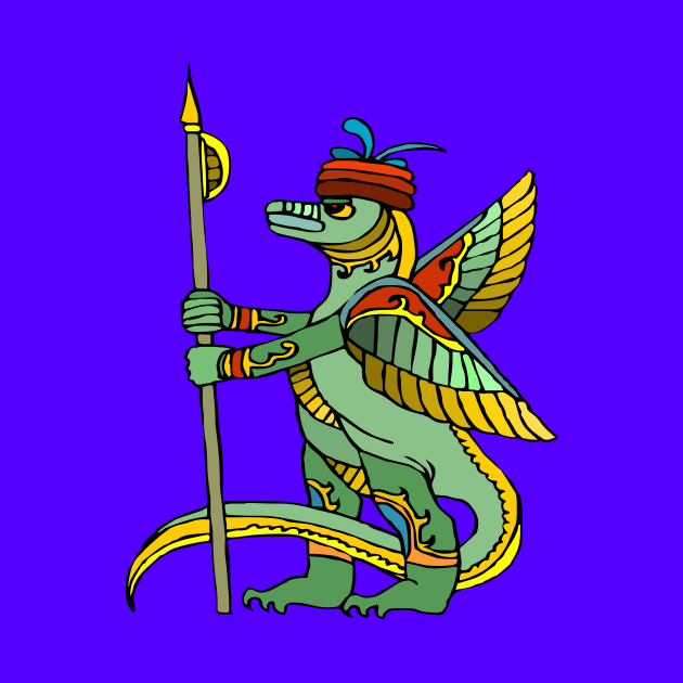 Ancient Egyptian Painting - Dragon Warrior by PatrioTEEism