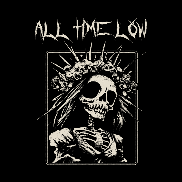 all time low bridge skull by hex pixel