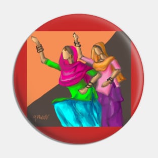 Giddah dancers Pin