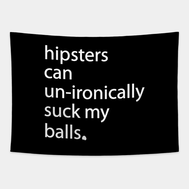 Hipster Balls (white) Tapestry by Roufxis