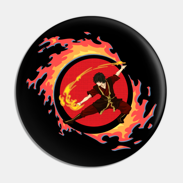 Anime Style Flame Design | Japanese Culture Art | Prince Zuko - Avatar The Last Airbender - Pin | TeePublic Anime Style Flame Design | Japanese Culture Art | Prince Zuko - Avatar The Last Airbender - Pin | TeePublic