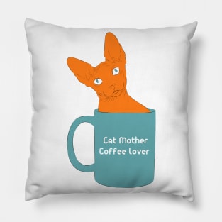 Sphynx Coffee Pillow