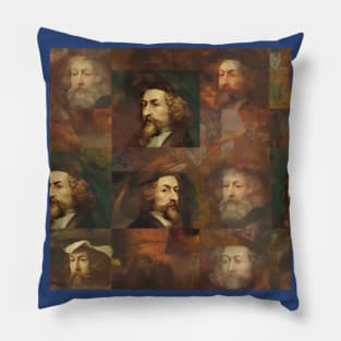 Rembrandt Paintings Mashup Pillow