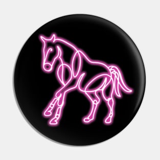 Running Neon Horse Pin