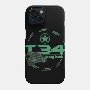 T34 US heavy tank Phone Case