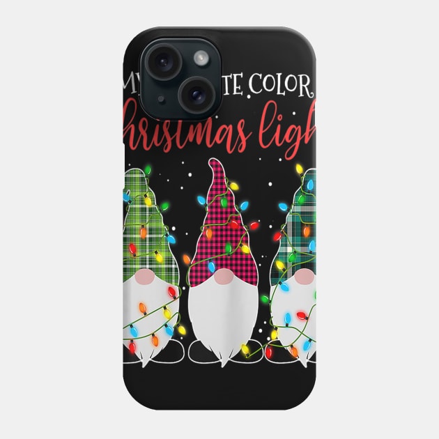 my favorite color is christmas lights Phone Case by Barnard