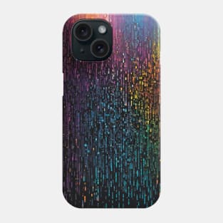 Multicolor binary code Phone Case