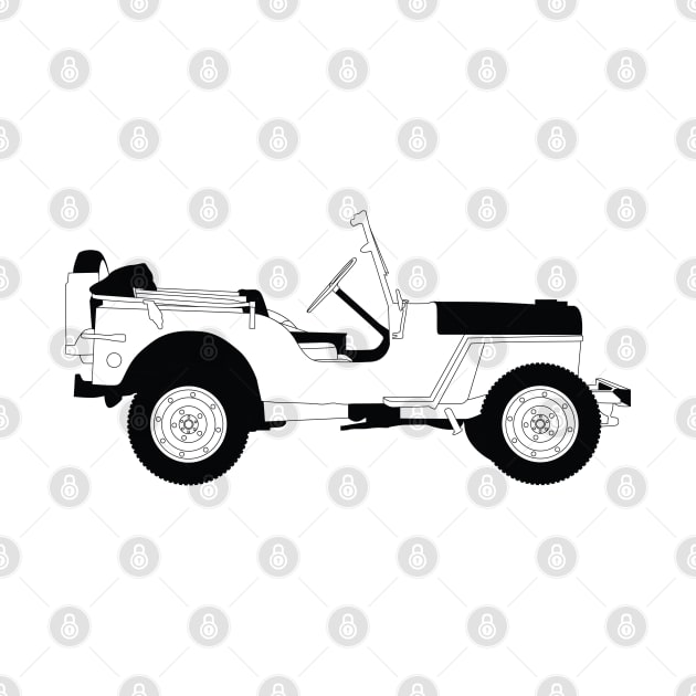 Willys Black Outline by kindacoolbutnotreally