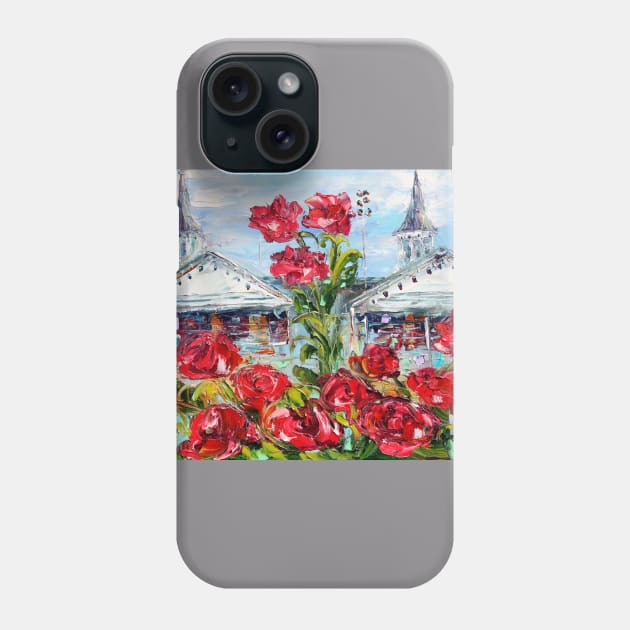 Kentucky Derby Churchill Downs Phone Case by Karensfineart