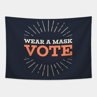 Wear A Mask And Vote Tapestry