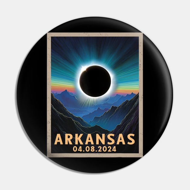 Total Solar Eclipse 2024 Arkansas Pin by rivkazachariah