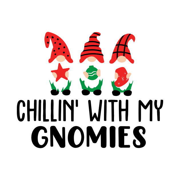 Cheeky Christmas Gnomes V by peggieprints