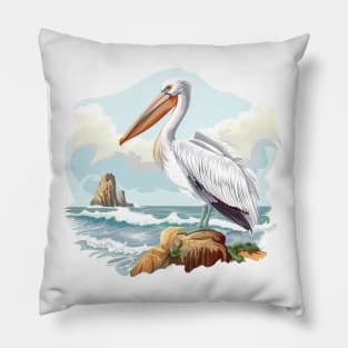 Pelican Art Pillow