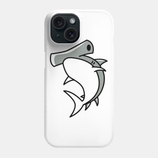 Hammerhead Shark Cartoon Emoticon Phone Case